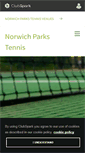Mobile Screenshot of norwichparkstennis.co.uk